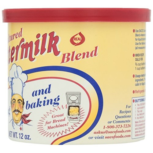 Saco Cultured Buttermilk For Cooking And Baking, Powdered, 12 Oz