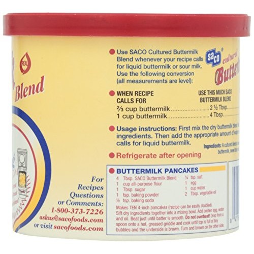 Saco Cultured Buttermilk For Cooking And Baking, Powdered, 12 Oz
