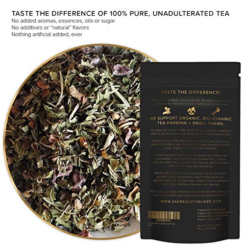 Sacred Lotus Love Cacao Mint Loose Leaf Tea 25+ Cups | Herbal