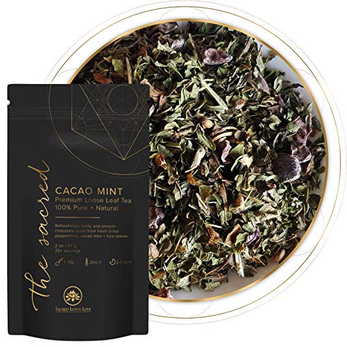 Sacred Lotus Love Cacao Mint Loose Leaf Tea 25+ Cups | Herbal