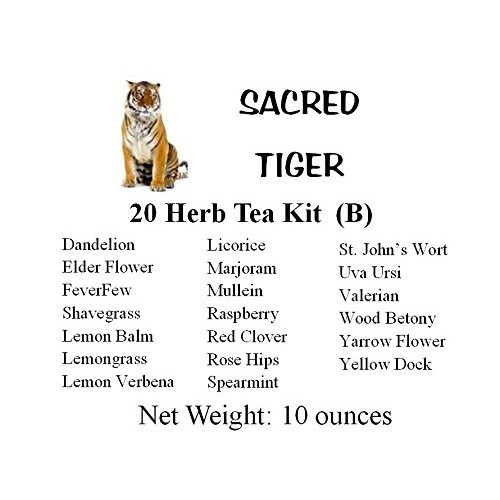 Sacred Tiger - 20 Herb - B Kit - Sampler Kit - Herbal Teas - K