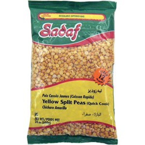 Sadaf Yellow Split Peas 24 Oz. Quick Cook