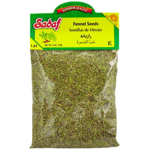 Sadaf Fennel Seed Semillas De Hinojo, 6-Ounce Pack Of 1