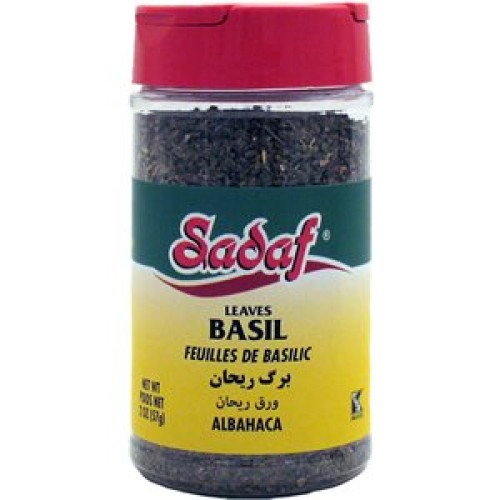 Sadaf Leaves, Sweet Dried Basil, 2 Ounce