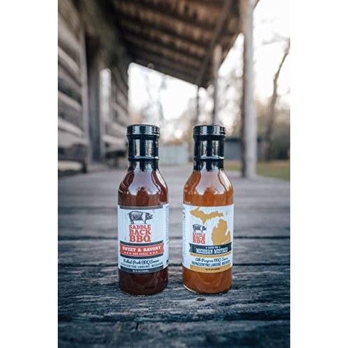 Saddleback Gluten Free Bbq Sauce Combo Pack With Michigan Mustar