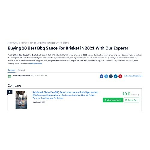 Saddleback Gluten Free Bbq Sauce Combo Pack With Michigan Mustar