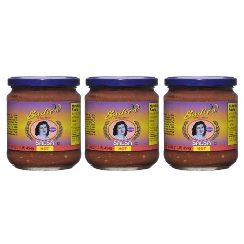 Sadies Of New Mexico Salsa, Hot 16 Oz Pack Of 3
