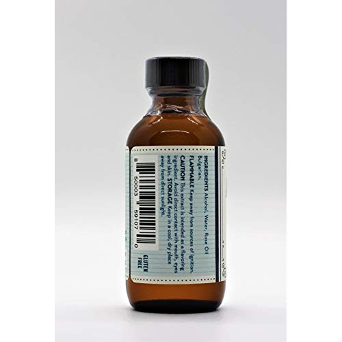 Angel Bake Rose Extract - Bulgarian. 2 Fl Oz.