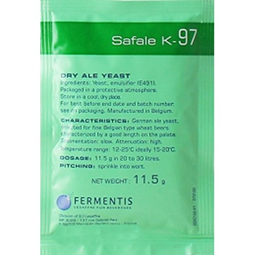 Safale K-97 Ale Yeast, 11.5G - 10-Pack