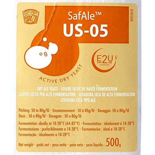 Safale Us-05 Beer Yeast - 500 Gram Package 1.1 Lb.