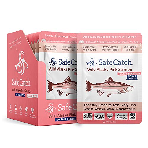 Safe Catch Wild Alaska Pink Salmon, No Salt Added, Mercury Teste