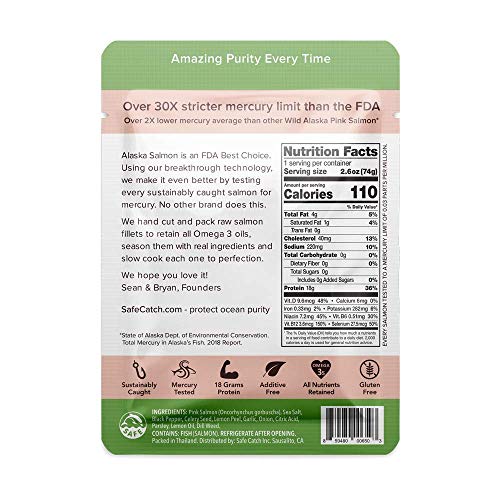 Safe Catch Wild Alaska Pink Salmon - Seasoned 2.6Oz Pouches A