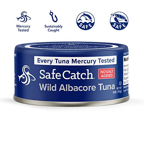 Safe Catch Wild Albacore Tuna, No Salt Added, 12 Count The Only