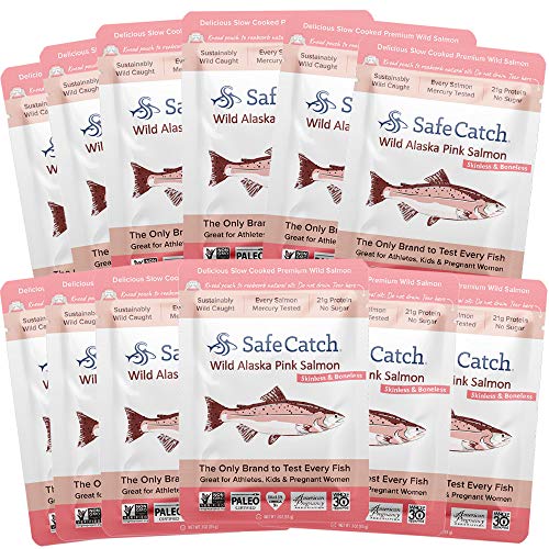 Safe Catch Wild Pacific Pink Salmon, Mercury Tested, 3 Oz Pouch
