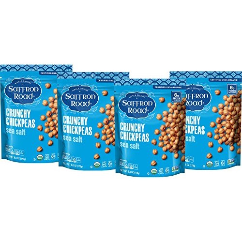 Saffron Road Organic Crunchy Chickpeas, Non-Gmo, Gluten-Free, Ha
