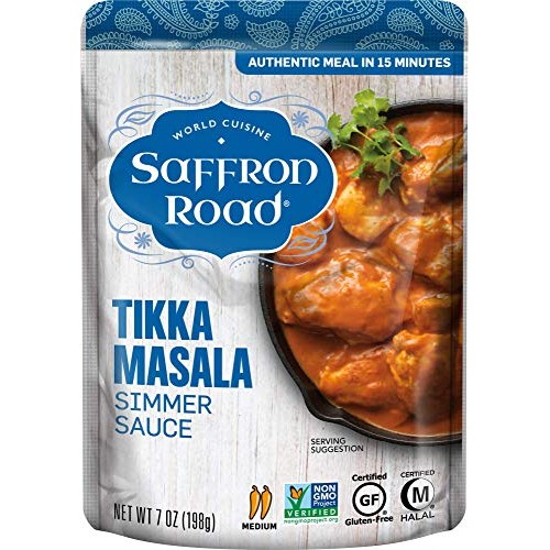 Saffron Road Simmer Sauce, Non-Gmo, Gluten-Free, Halal, Tikka Ma