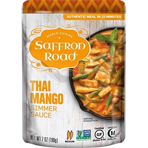 Saffron Road Simmer Sauce, Non-Gmo, Gluten-Free, Halal, Kosher,