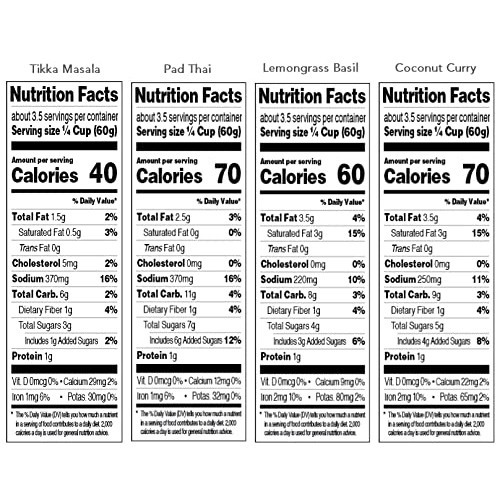 Saffron Road Simmer Sauce Variety Pack, 7 Ounce Pack of 4 Non-...