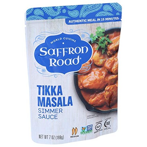 Saffron Road Tikka Masala Simmer Sauce, 7 Oz