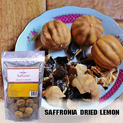 Saffronia Premium Quality Dried Lemon - All Natural Sharp Flavor