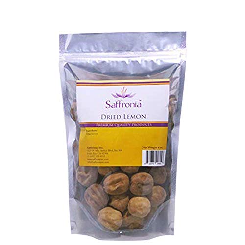 Saffronia Premium Quality Dried Lemon - All Natural Sharp Flavor