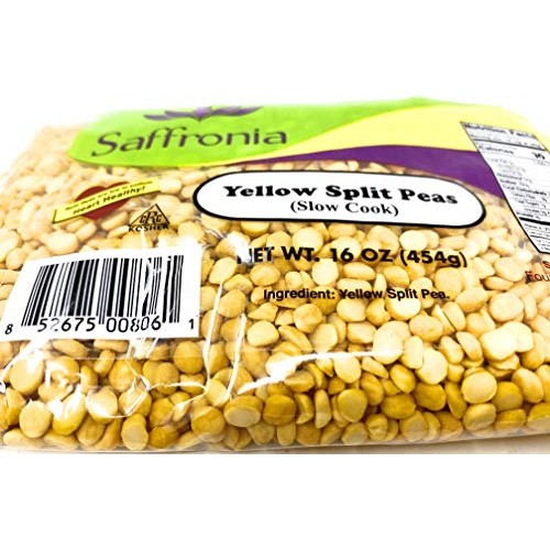 Saffronia Yellow Split Peas Slow Cook 16 Oz. Resealable Bag |
