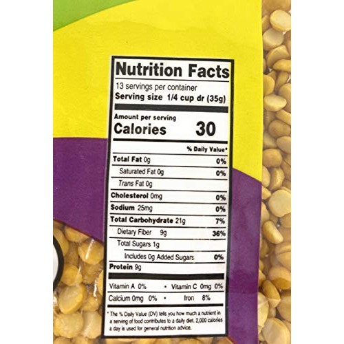 Saffronia Yellow Split Peas Slow Cook 16 Oz. Resealable Bag |