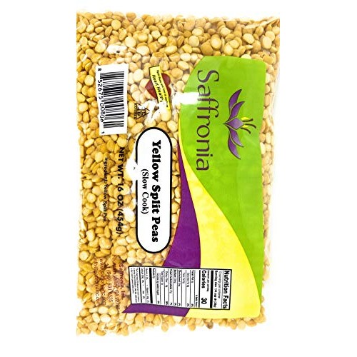 Saffronia Yellow Split Peas Slow Cook 16 Oz. Resealable Bag |