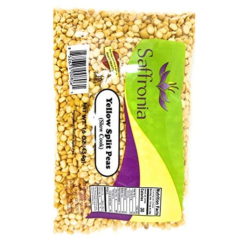 Saffronia Yellow Split Peas Slow Cook 16 Oz. Resealable Bag |