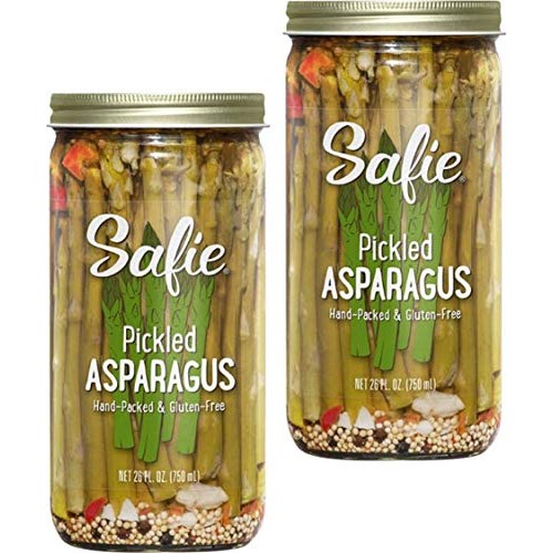Safie Foods Hand-Packed Pickled Asparagus, 2-Pack, 26 Oz. Jars