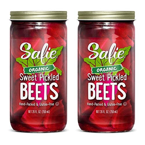 Safie Foods Sweet Pickled Beets, 2-Pack, 26 Oz. Jars Organic Sw