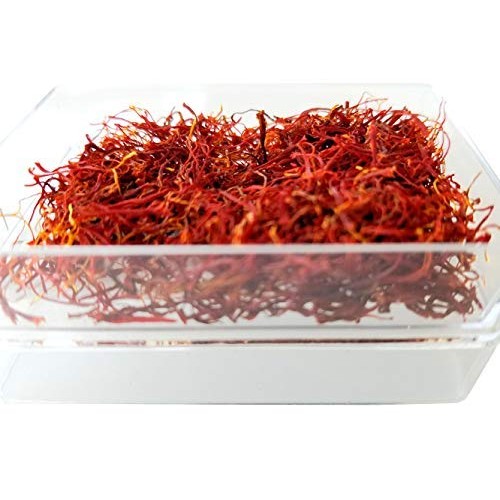 Superior Spanish Saffron Threads 2-Gram Acrylic Box Cat.1