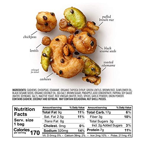 Sahale Snacks Asian Sesame Edamame Bean + Nut Snack Mix, 1.25 Ou