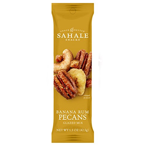 Sahale Snacks Banana Rum Pecans Glazed Mix, 1.5 Ounces Pack Of 18