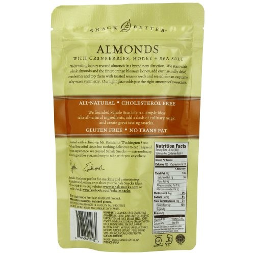 Sahale Snacks Honey Almonds, 4 Oz., Pack Of 6 – Nut Snacks In A