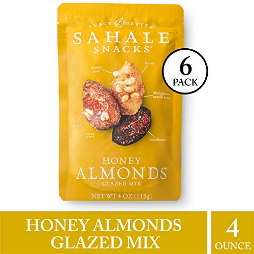 Sahale Snacks Honey Almonds, 4 Oz., Pack Of 6 – Nut Snacks In A