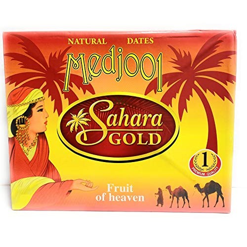 Sahara Gold Natural Medjool Dates #1 Premium Quality 4.4 Lb.