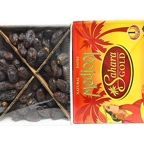 Sahara Gold Natural Medjool Dates #1 Premium Quality 4.4 Lb.