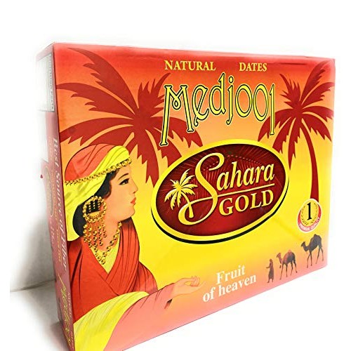 Sahara Gold Natural Medjool Dates #1 Premium Quality 4.4 Lb.