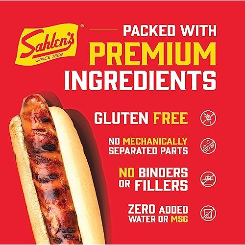 Sahlens Original Pork & Beef Smokehouse Hot Dogs with Tender Ca...
