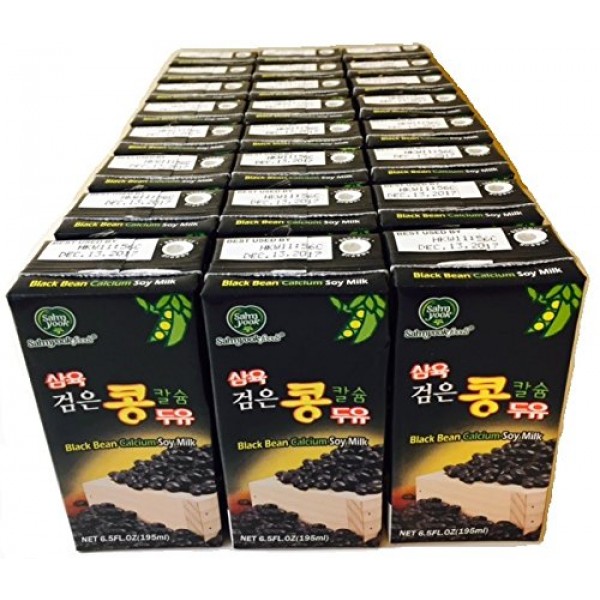 Sahmyook Black Bean Calcium Soy Milk, 6.5 Fl. Ounce Pack Of 24