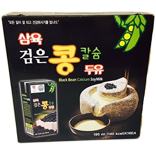 Sahmyook Black Bean Calcium Soy Milk, 6.5 Fl. Ounce Pack Of 16