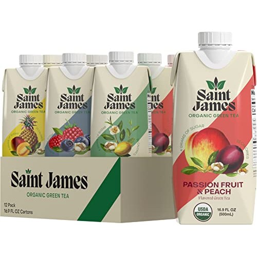 Saint James Iced Tea | Organic Green Tea | Organic, Non-GMO Gree...