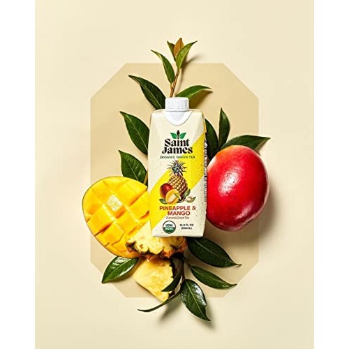 Saint James Iced Tea | Pineapple & Mango Organic Green Tea | Org...