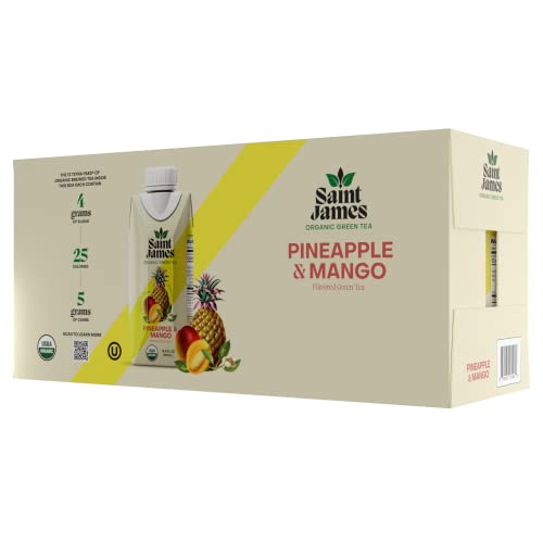 Saint James Iced Tea | Pineapple & Mango Organic Green Tea | Org...