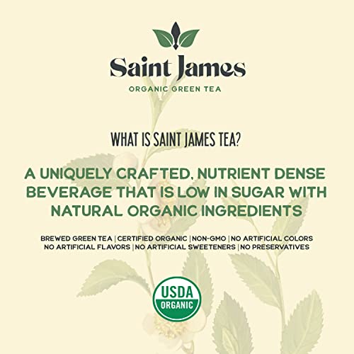 Saint James Iced Tea | Pineapple & Mango Organic Green Tea | Org...