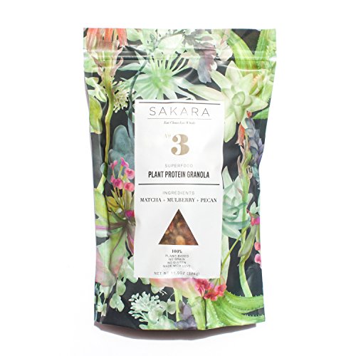 Sakara Plant Protein Superfood Grain-Free Granola With Matcha An
