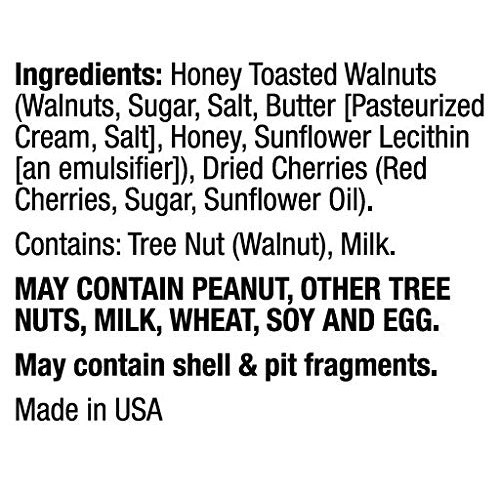 Salad Pizazz Dried Cherries & Honey Toasted Walnuts, Snack Mix a...