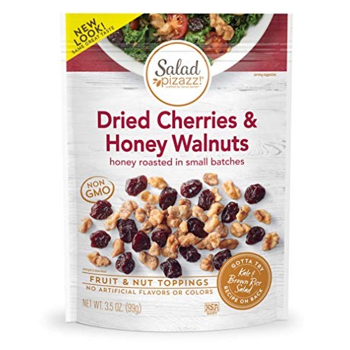 Salad Pizazz Dried Cherries & Honey Toasted Walnuts, Snack Mix a...