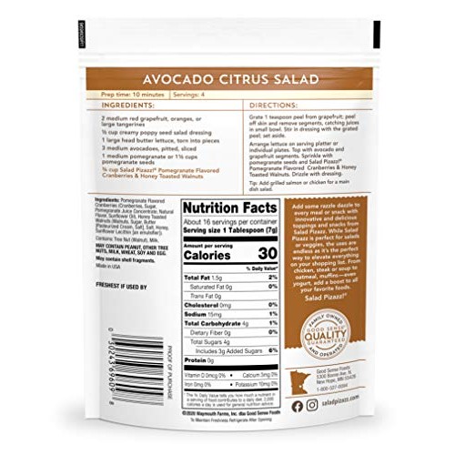 Salad Pizazz! Dried Pomegranate Flavored Cranberries &Amp; Honey Toa